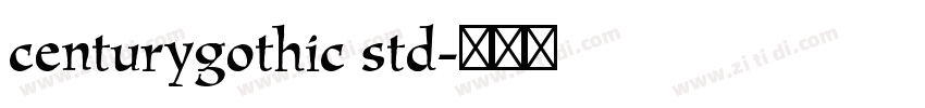 centurygothic std字体转换